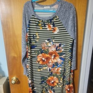 2XL floral dress